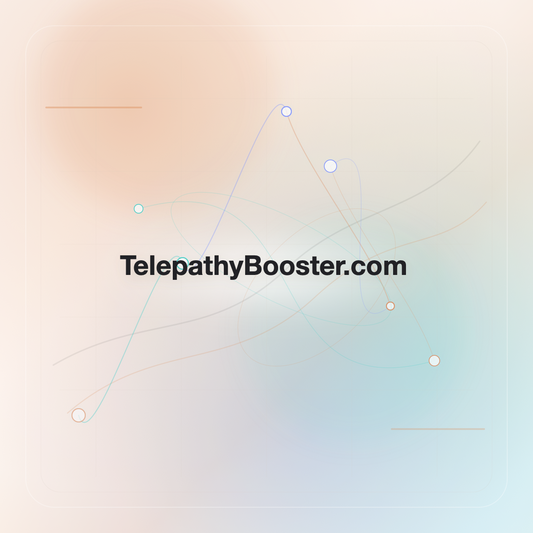 TelepathyBooster.com premium opalescent technology domain creative v9