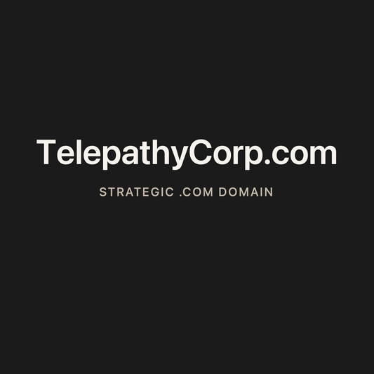 TelepathyCorp.com strategic solid graphite clean domain creative 2026-06-26