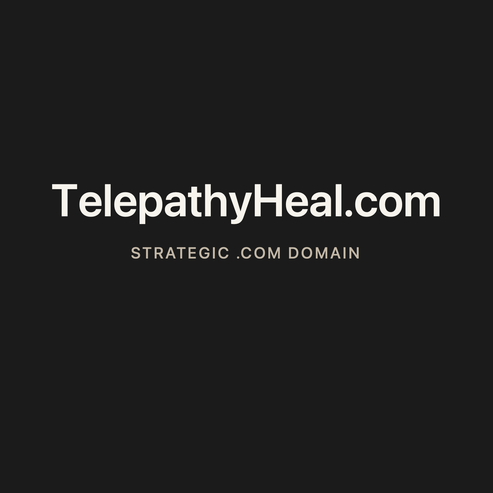 TelepathyHeal.com strategic solid graphite clean domain creative 2026-06-26