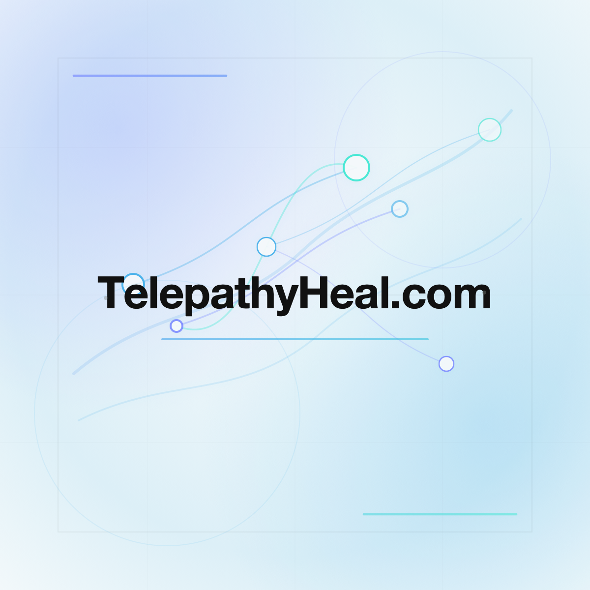 TelepathyHeal.com premium centered domain banner v2