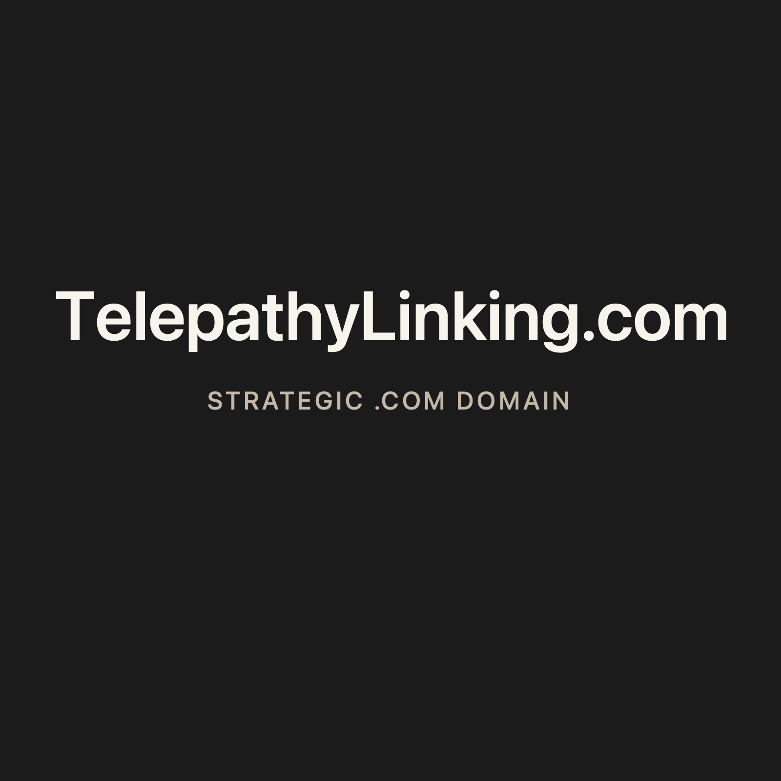 TelepathyLinking.com strategic solid graphite clean domain creative 2026-06-26