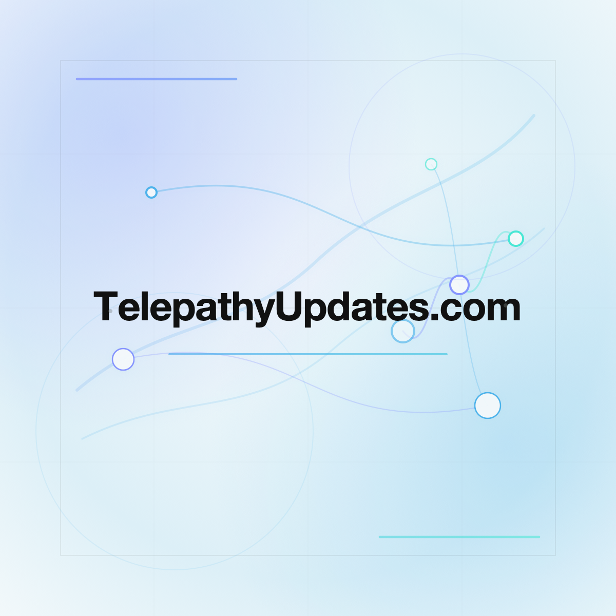 TelepathyUpdates.com premium centered domain banner v2