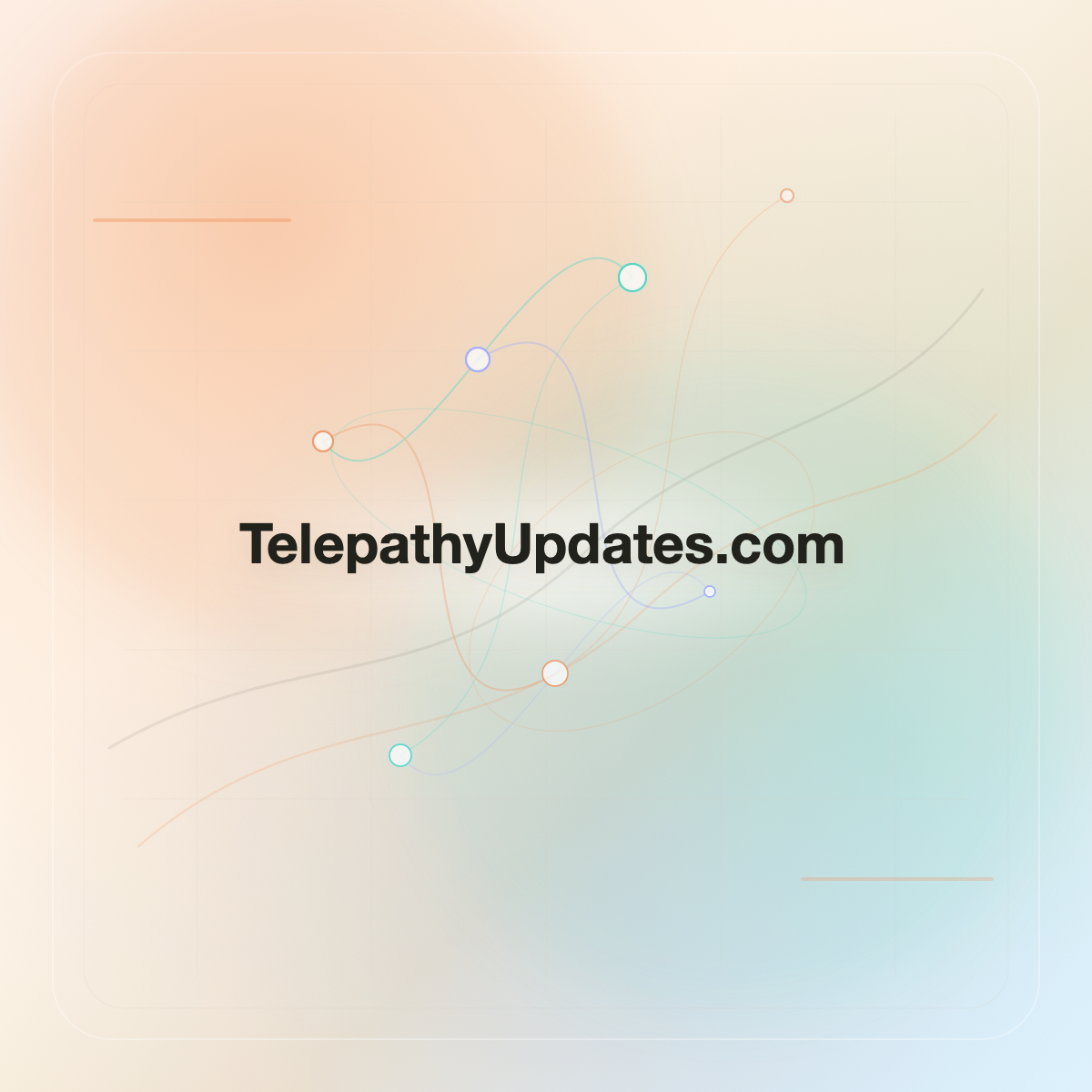 TelepathyUpdates.com premium opalescent technology domain creative v9