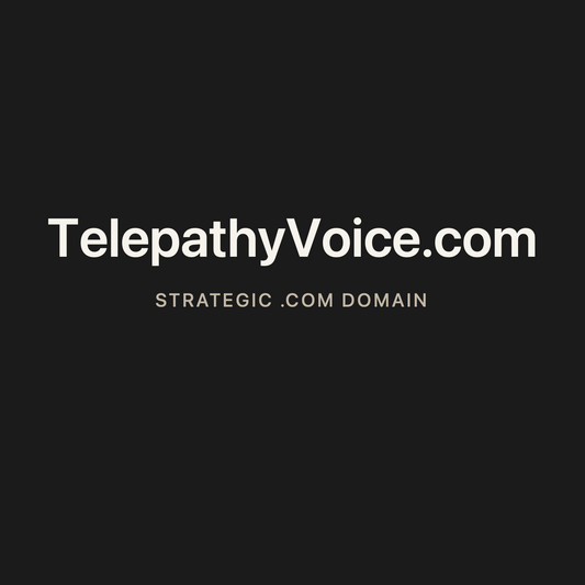 TelepathyVoice.com strategic solid graphite clean domain creative 2026-06-26