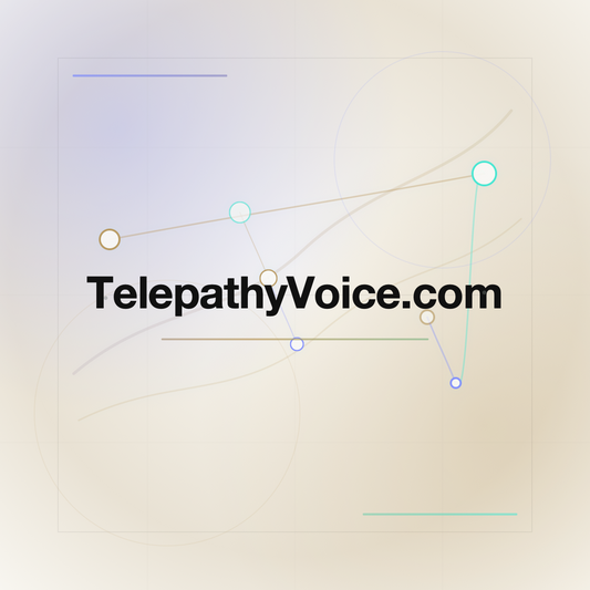 TelepathyVoice.com premium centered domain banner v2