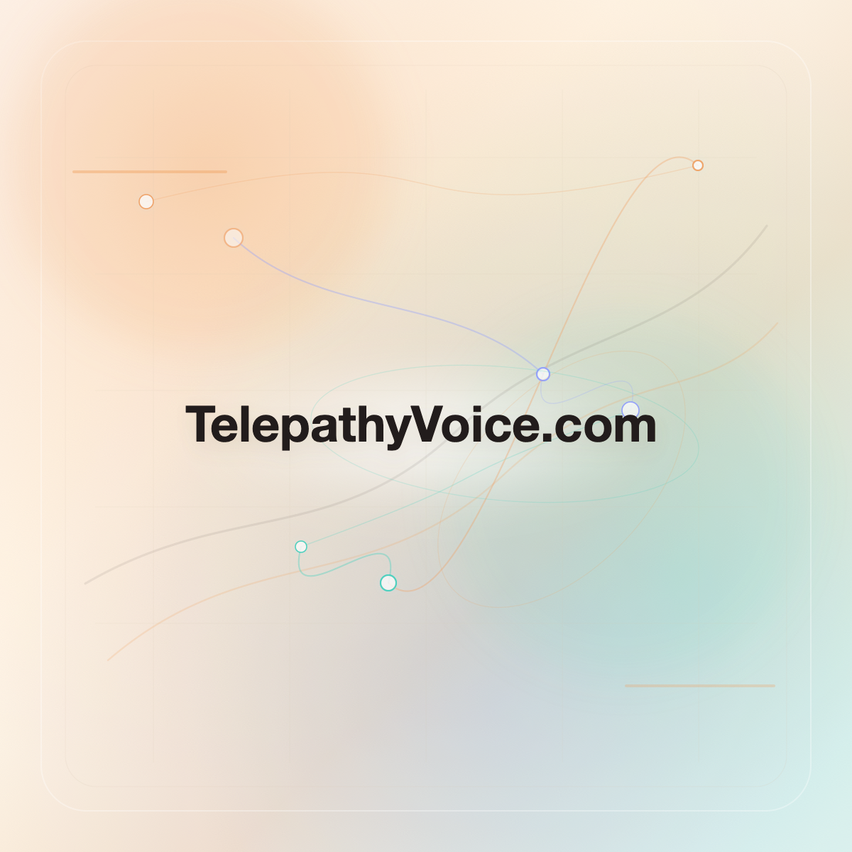TelepathyVoice.com premium opalescent technology domain creative v9