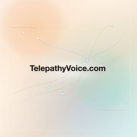 TelepathyVoice.com premium opalescent technology domain creative v9
