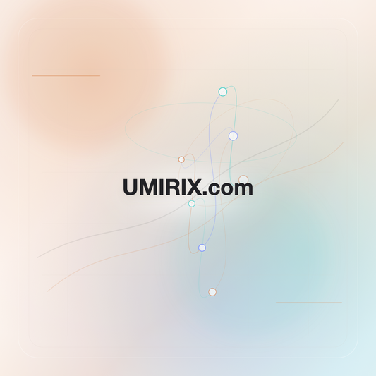 UMIRIX.com premium opalescent technology domain creative v9